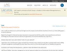 Tablet Screenshot of laclegal.com